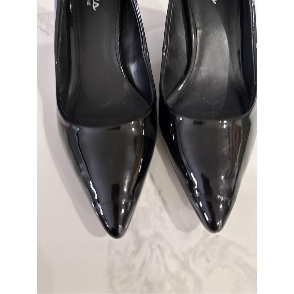 Charles by Charles David Black Patent Leather Pumps Size 8 Pointed Toe Heels‎ - Picture 3 of 9